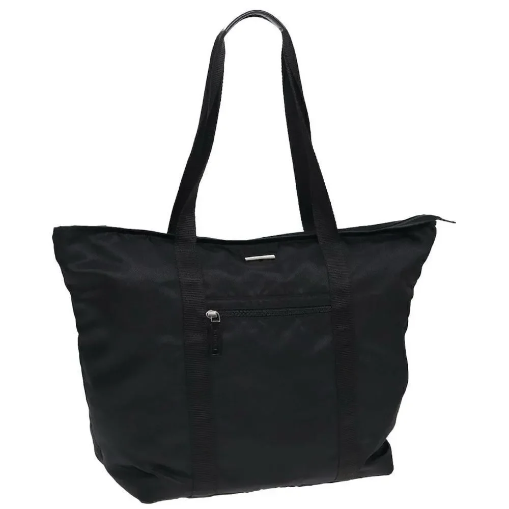 🎖️Authentic Gucci Borsa Boston Black Nylon Tote Bag with Spacious Design